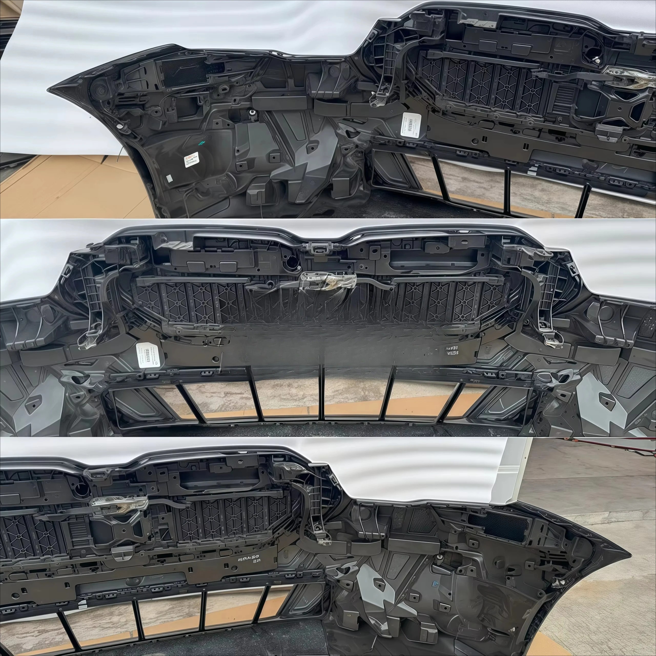 Premium OEM Fitment M-Style Front Bumper Kit 2023-2024 for  5 Series G60 M5/540i 550i High Gloss Black Grill Heat Vent Design